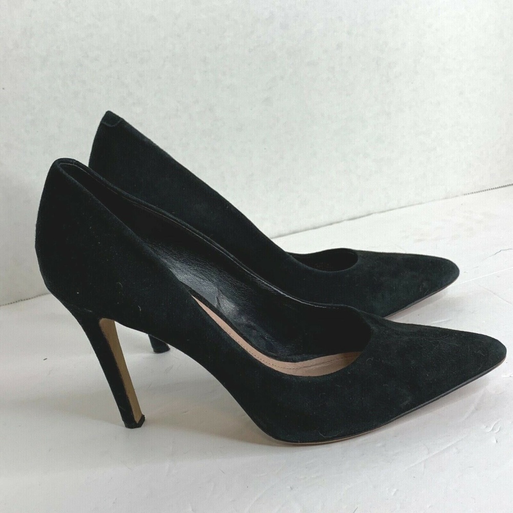 Vince Camuto Womens Sz 8.5 M Black Suede Shoes pum
